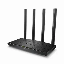 Ruteador Inalambrico Tp-link Archer C6, 4 Antenas, Doble Banda, Wi-fi 5, 5x Puertos Lan, Negro